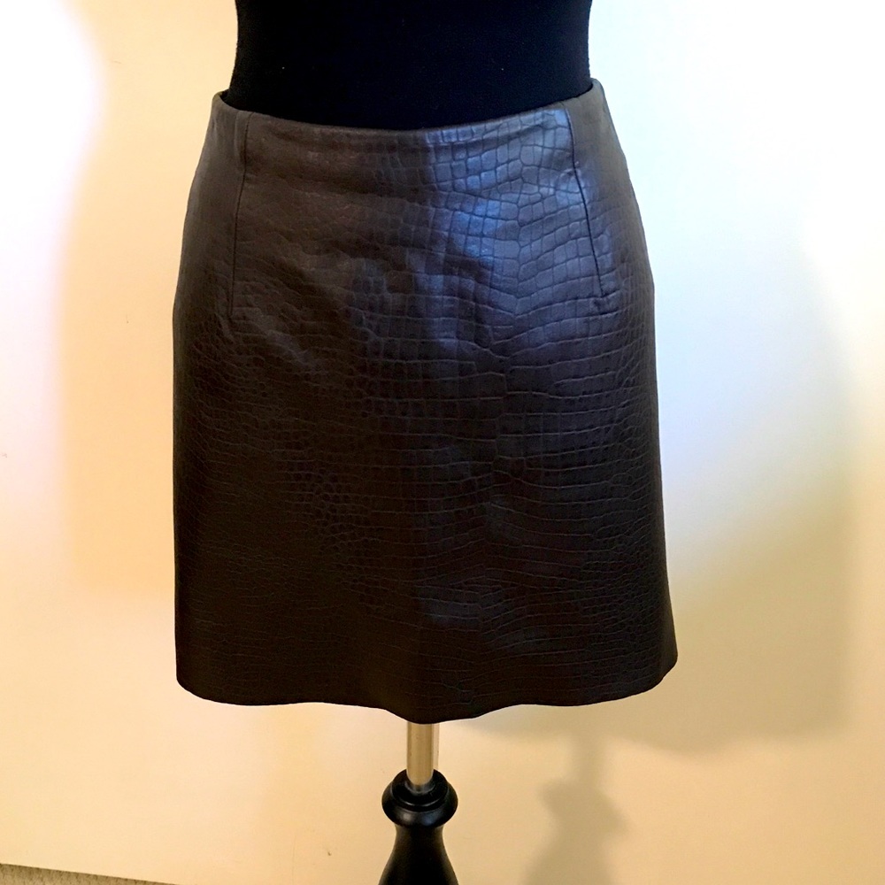 Express faux leather skirt
